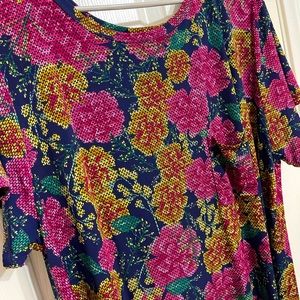 Lula Roe High To Low Floral Dress